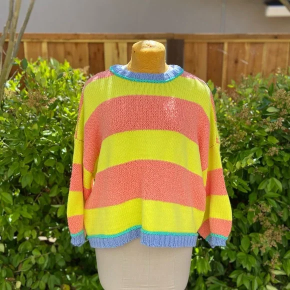 Free People Beach Ball Chic Pullover Oversized Knit Sweater - Picture 5 of 10